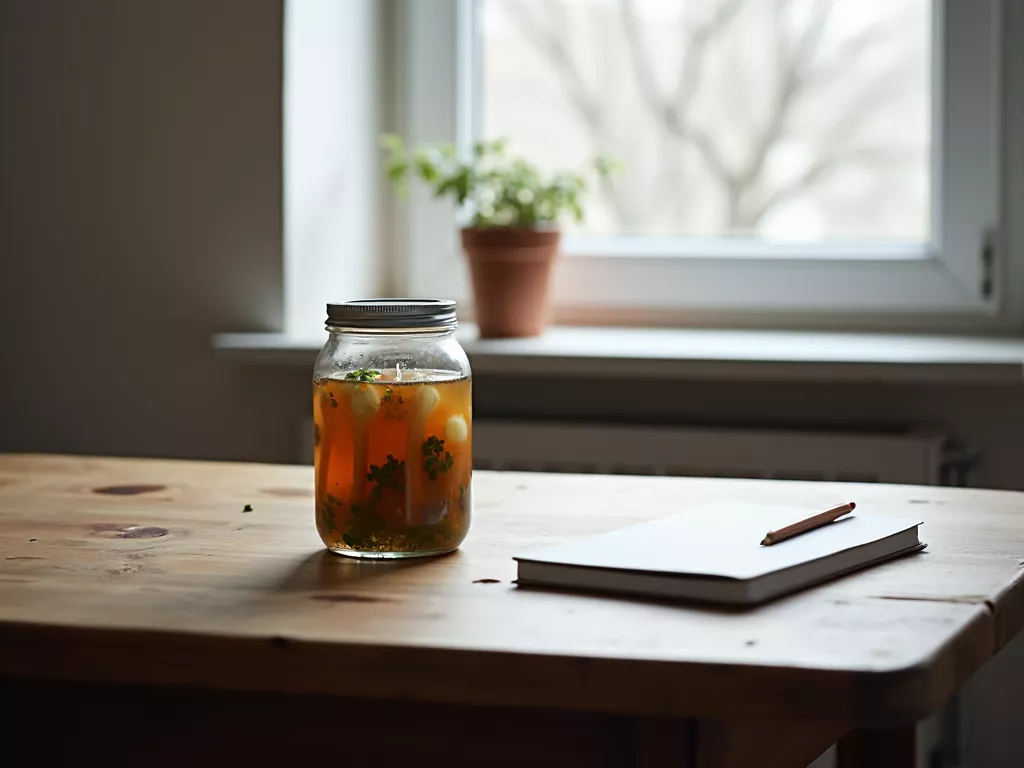 Fermentiertes Gemüse + Notizblock