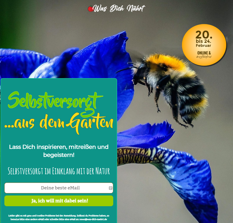 Onlinekongress "Selbstversorgt aus dem Garten" Onlinekongress "Selbstversorgt aus dem Garten"